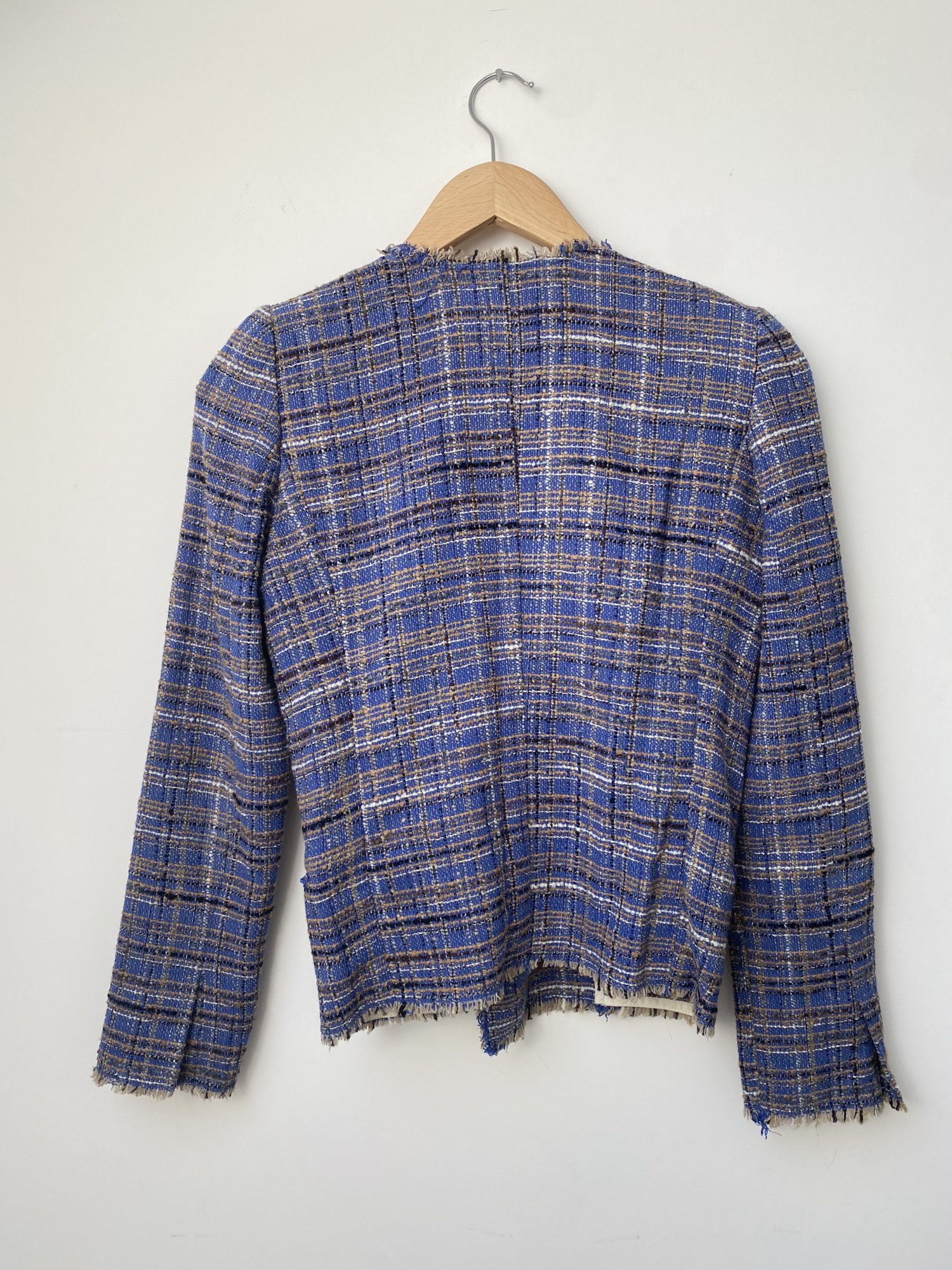 Isabel Marant Etoile Checked Fringe Boucle Jacket – StyleSwap