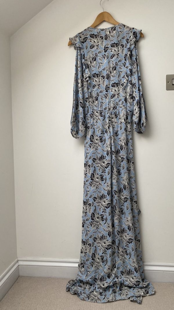 silk maxi dress floral