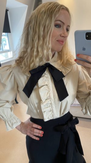 Gucci ruffle blouse