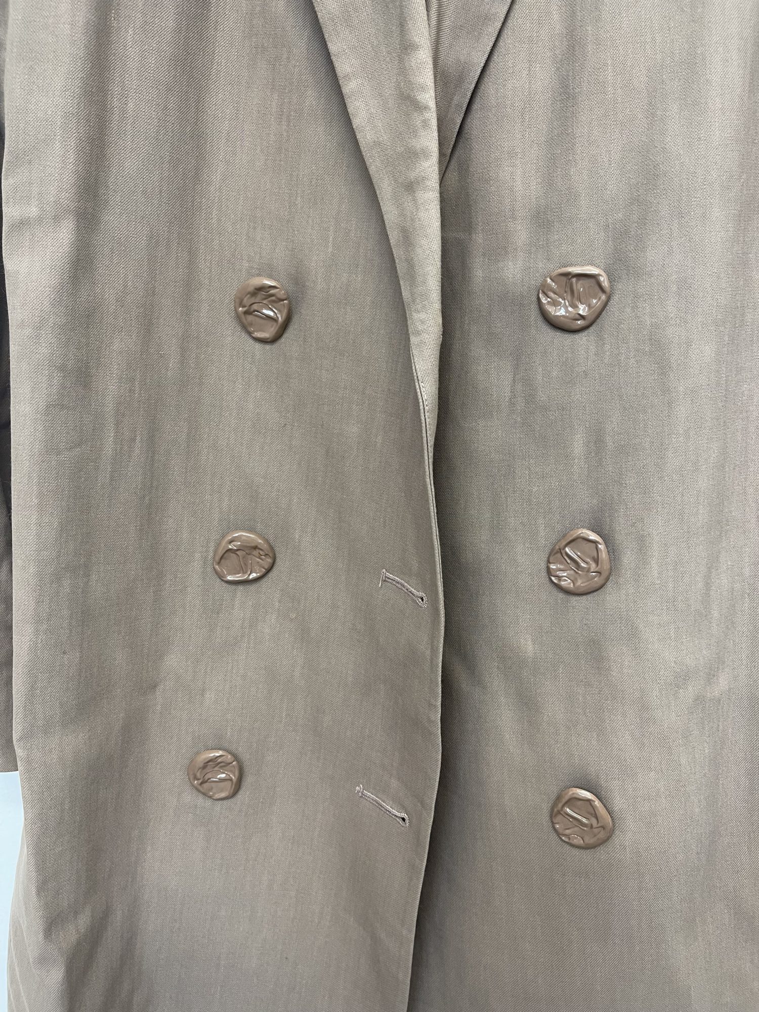 Tibi long beige coat – StyleSwap