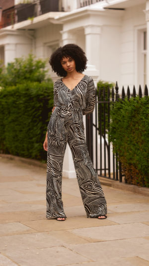 Trina Turk Animal Print Jumpsuit