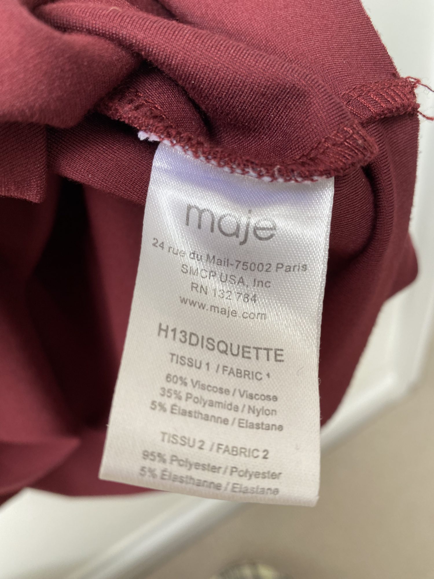 Maje Pleated Burgundy Mini Dress – StyleSwap