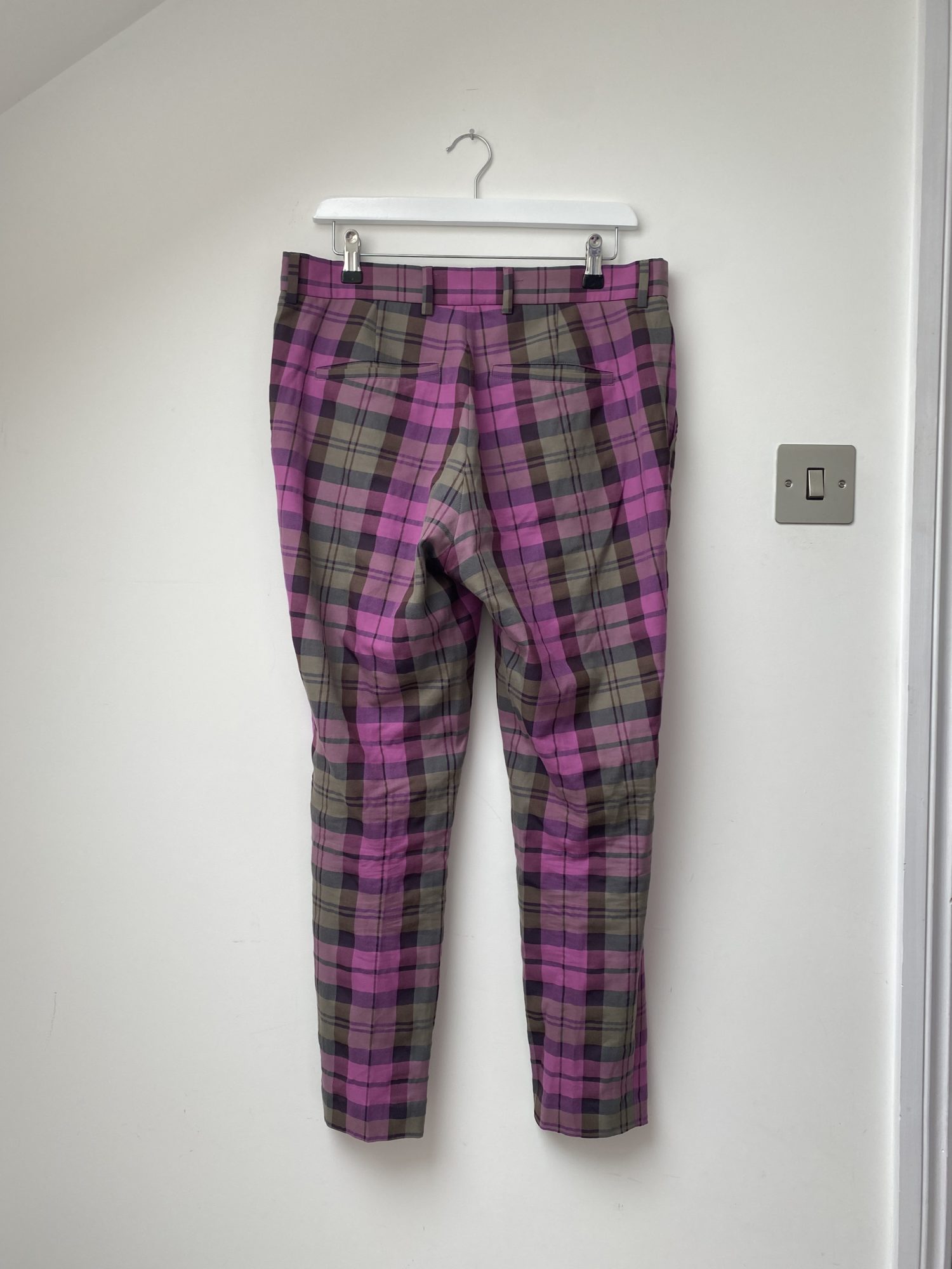 Vivienne Westwood Purple Tartan trousers – StyleSwap