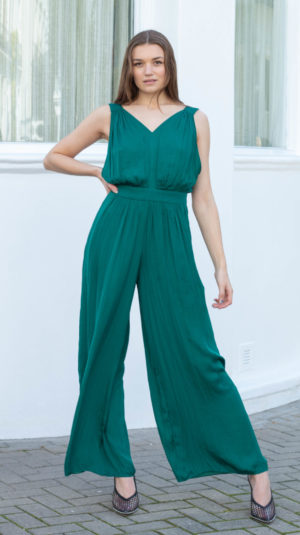 Nomad Morgan Carper Wide Leg V-Neck Jumpsuit