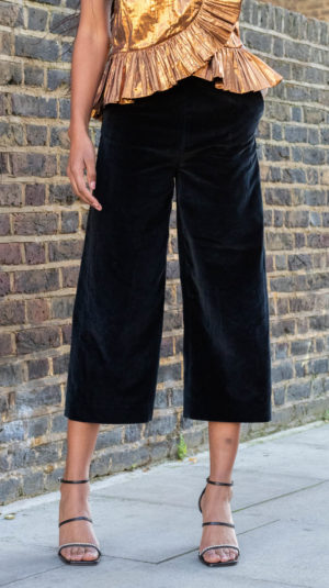 Isa Arfen velvet culottes