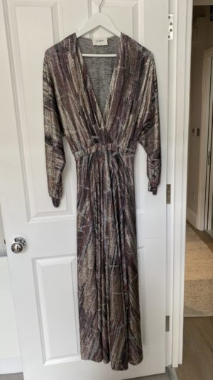 Ba&sh Santana metallic maxi dress