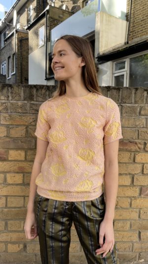 Miu Miu rose print top