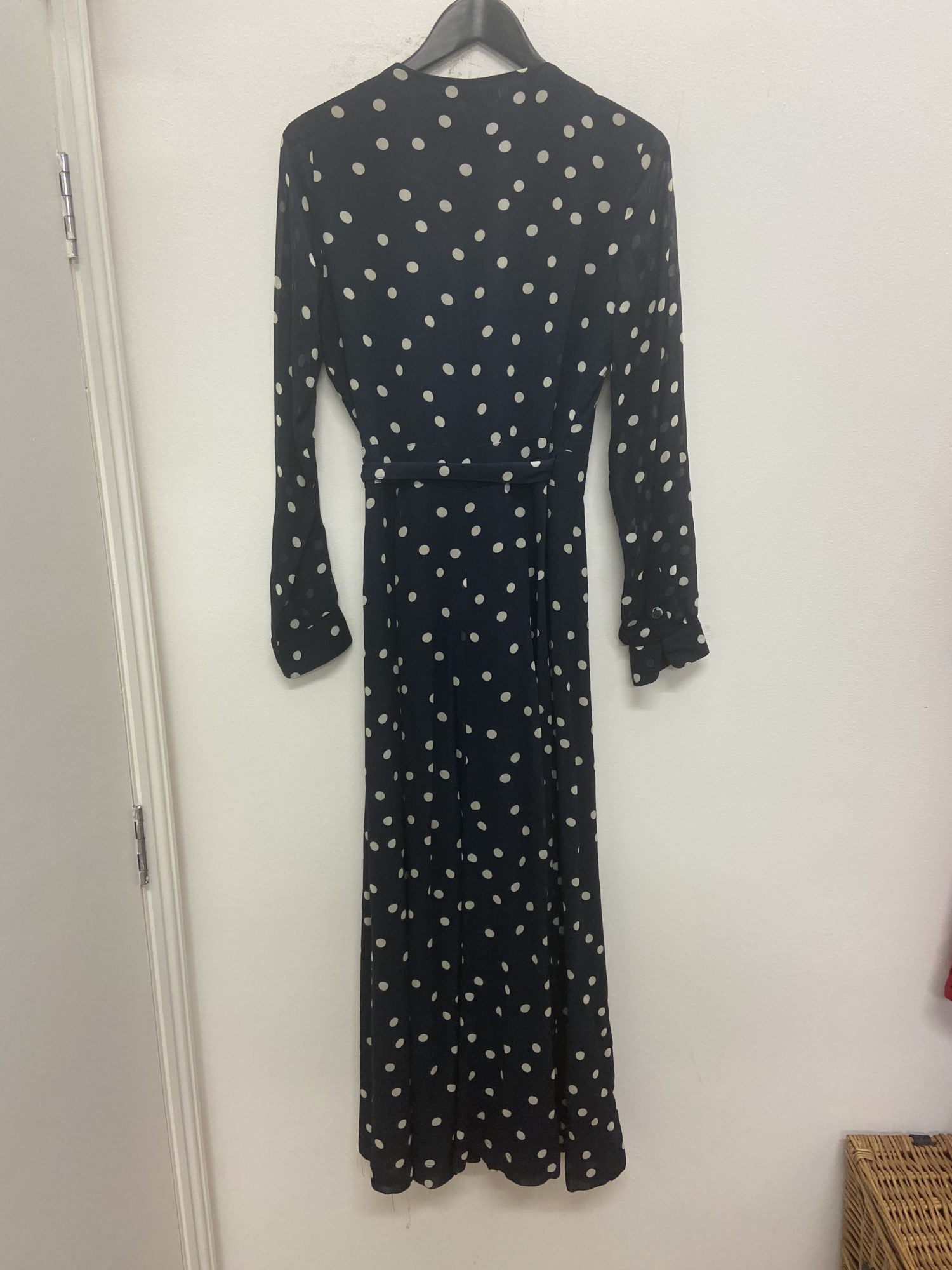 Ganni Georgette Polka Dot Wrap Dress – StyleSwap