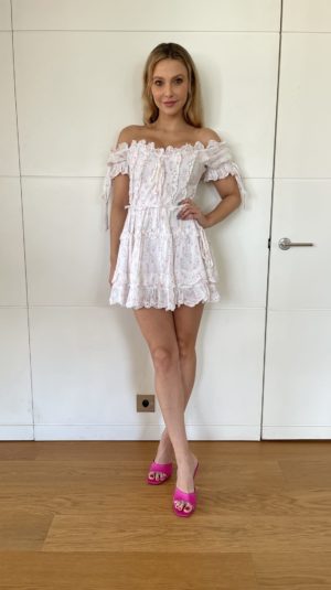 Amy Jane London White Floral Mini Dress