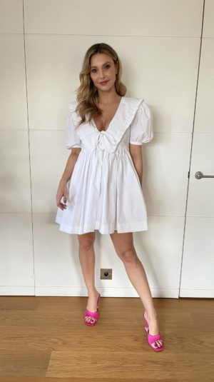 Olivia Rose White Collar Dress