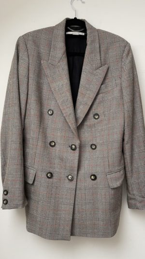 Stella-Mccartney Checked Wool Blazer