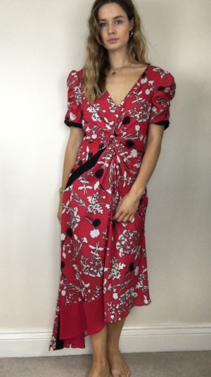 Self- Portrait Floral Midi Dress