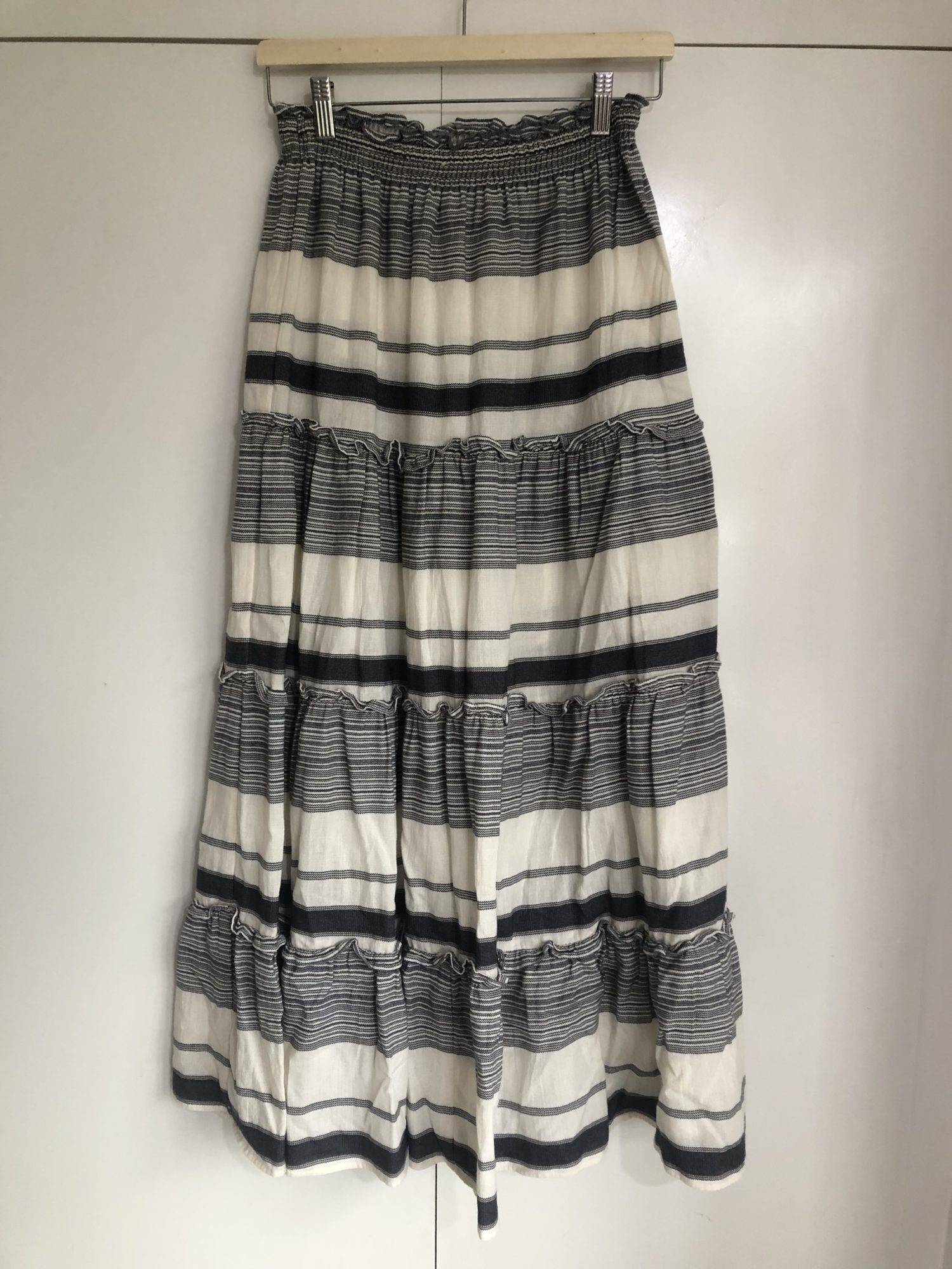Zimmermann Grey Striped Midi Skirt – StyleSwap