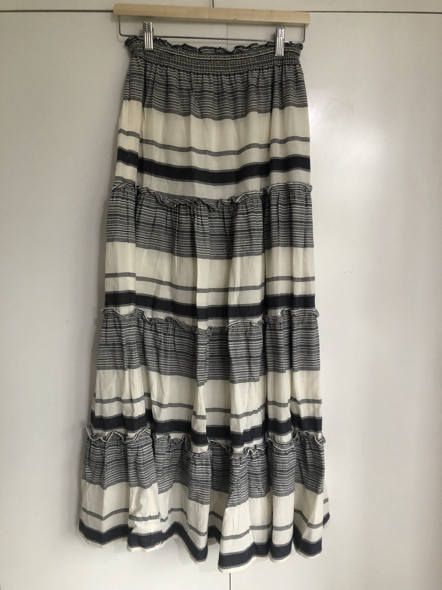 Zimmermann Grey Striped Midi Skirt – StyleSwap