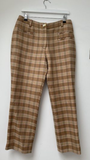 Rejina Pyo Checked Woven Kick-Flare Trousers