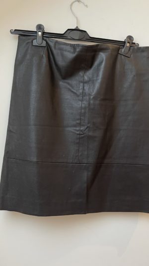 Mulberry Mini Black Leather Skirt