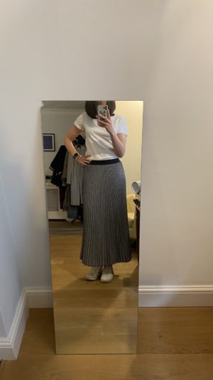 Maje pleated skirt