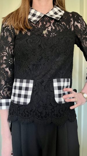 Dolce And Gabbana Black Lace Shirt