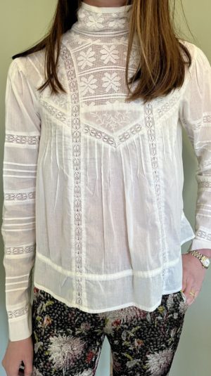 Soeur Embroidered Cotton Shirt