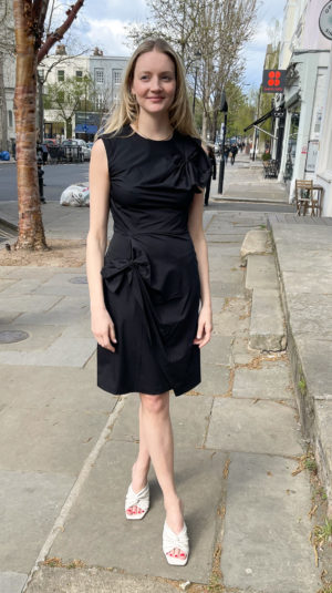 Diane Von Furstenberg Black Mini Dress