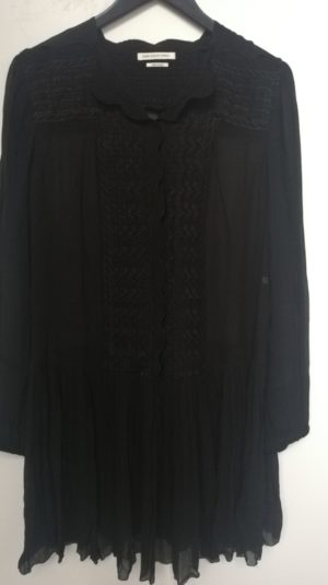 Isabel Marant Etoile Button Up Black Mini Dress