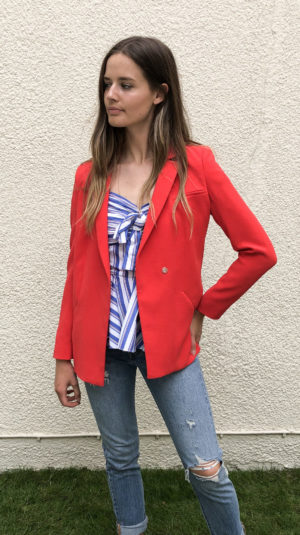 Ba&sh red Blazer