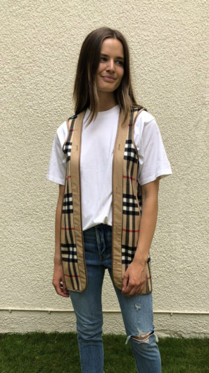 Burberry nova check waistcoat