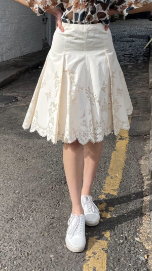 Alexander McQueen Floral Knee Length Skirt