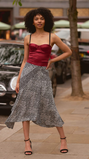 Nason Asymmetrical Midi Skirt