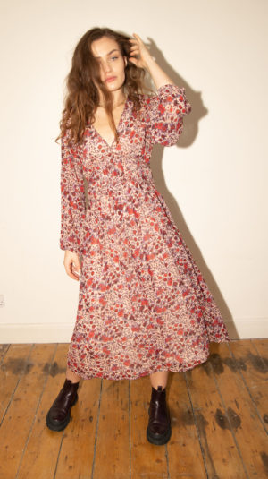Lily And Lionel Floral Midi Dress