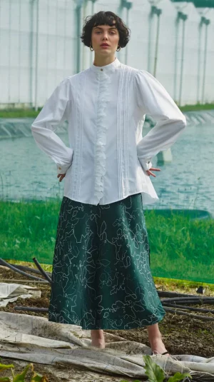 Maggie Marilyn Green Midi Skirt