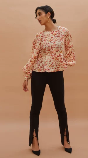 Mother Of Pearl Floral Blouse