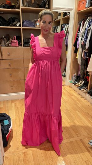 Self-Portrait Pink Maxi Dress