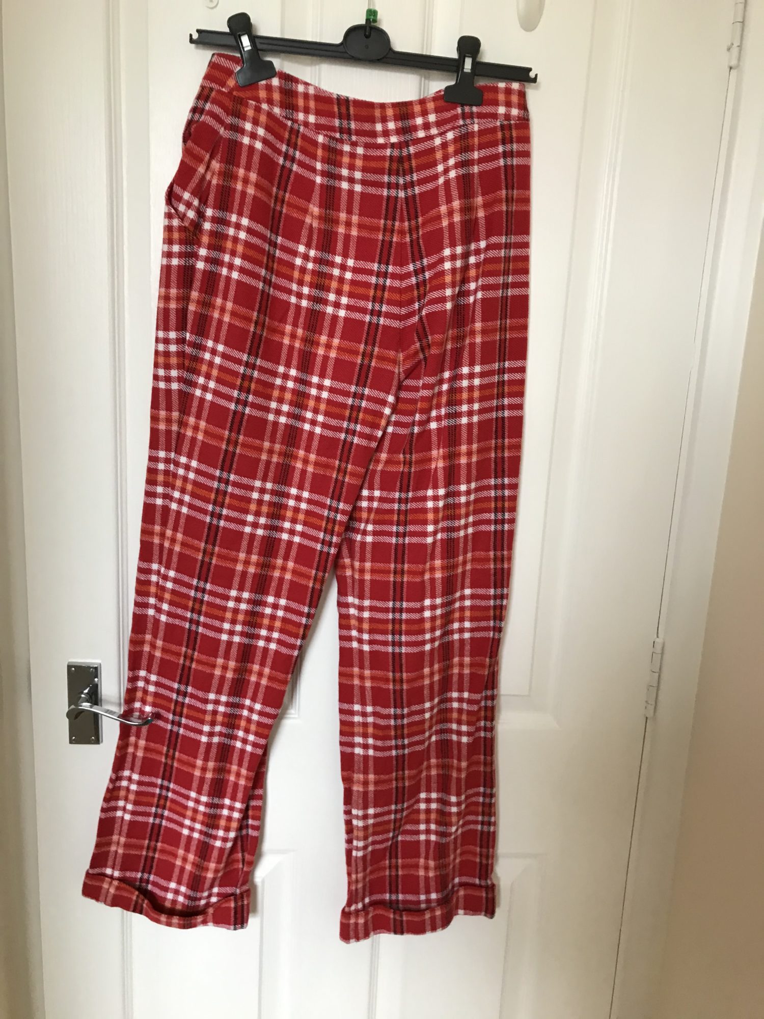 Kitri Red Checked Trousers – StyleSwap