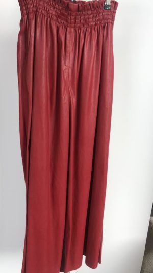 Rachel Comey Red Leather Trousers