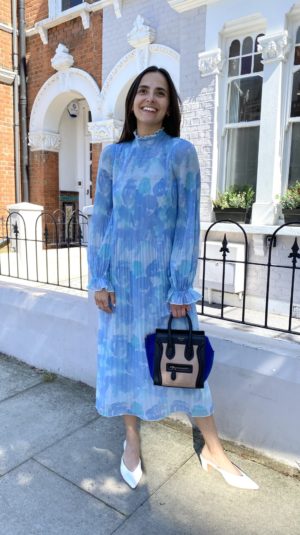 Ganni Blue Dawn Dress