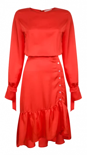 Mykke Hofmann Orange Midi Dress