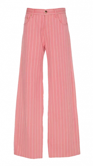 Maggie Marilyn Wide Leg Striped Trousers