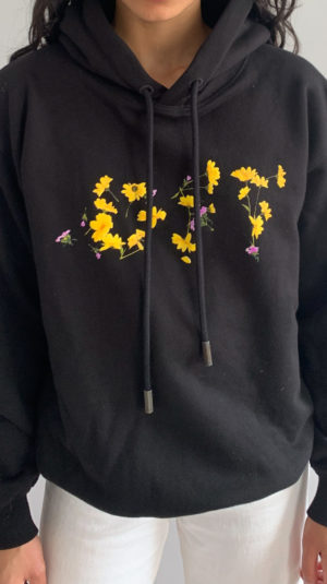 Off-White Floral Print Jumper