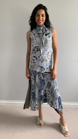 Tory Burch Low High Hem Maxi Dress