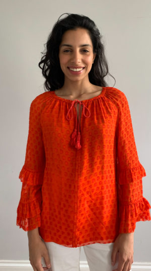 Tory Burch Ruffle Shirt