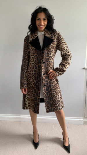 Moschino Cheap And Chic Leopard Print Coat