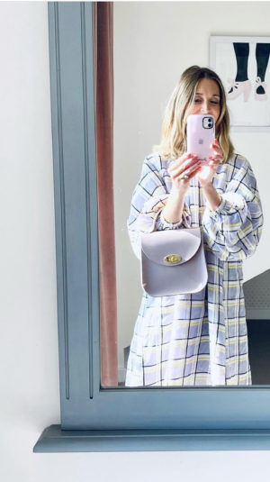 Stine Goya Checked Mini Oversized Dress