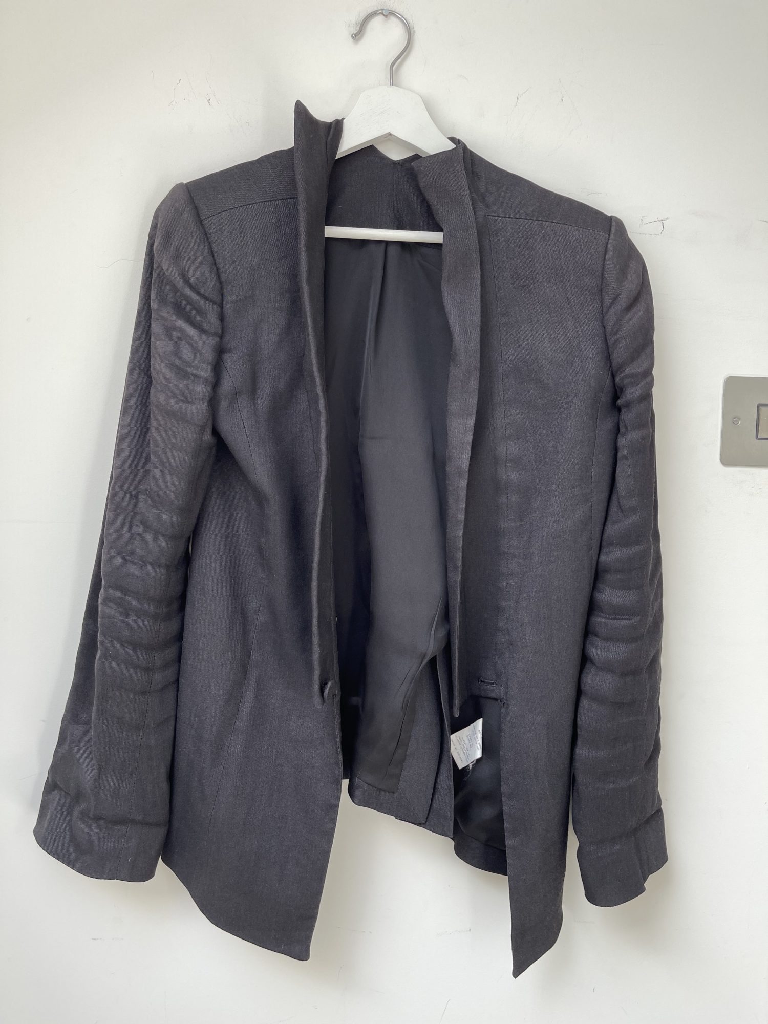 Isabel Marant Grey Blazer With Bunched Sleeves – StyleSwap