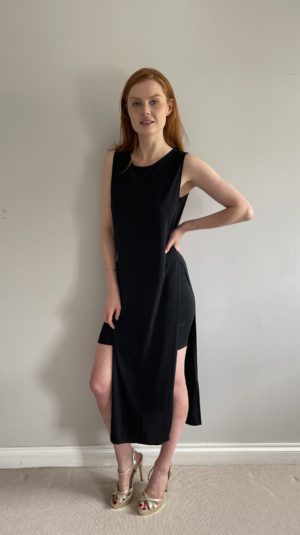 Helmut Lang Black Maxi Dress