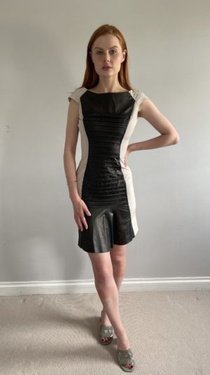 Tenax Grey And Black Mini Dress