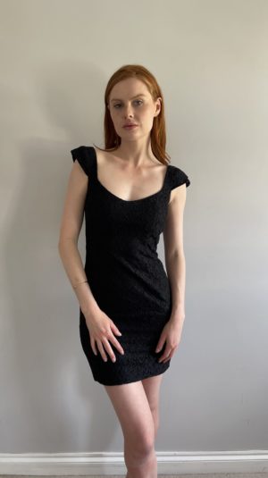 L’Wren Scott Black Lace Mini Dress