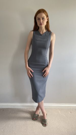 L’wren Scott Grey Midi Dress