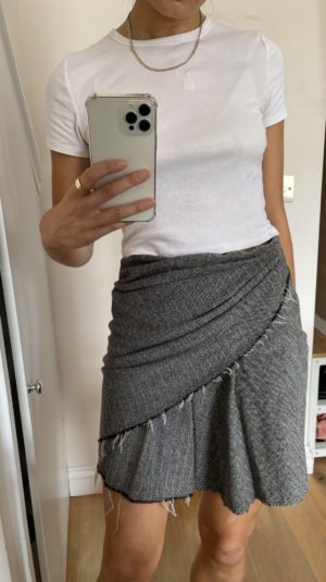 Isabel Marant Etoile Grey Cross Over Skirt