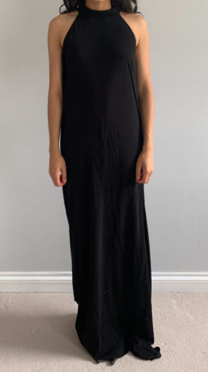 Maison Margiela Blackk High Neck Maxi Gown